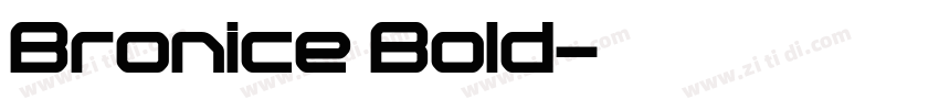 Bronice Bold字体转换